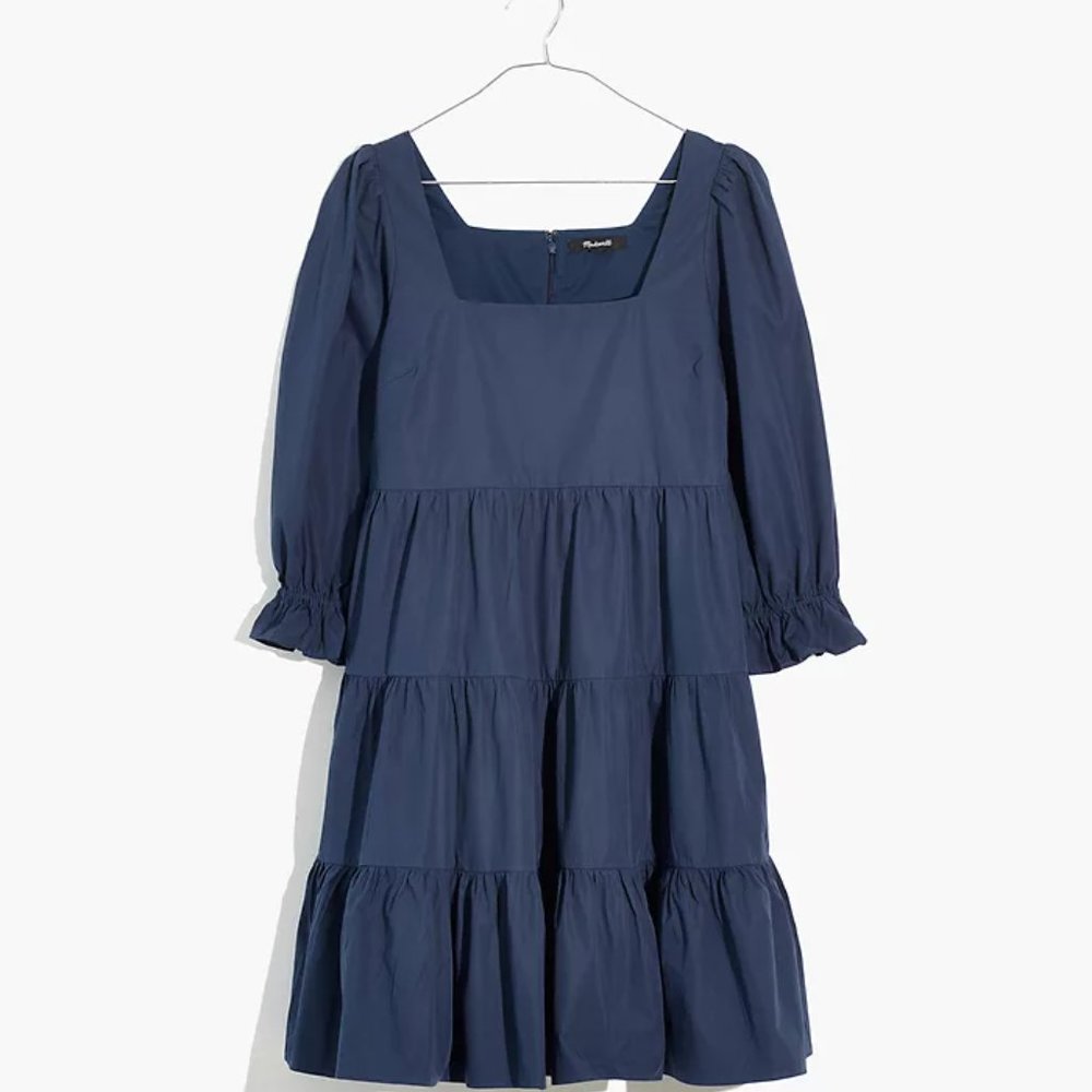 Madewell Lizzie Babydoll Tiered Mini Dress